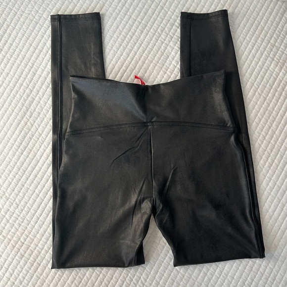 SPANX Faux Leather Leggings- Women’s Size Large